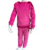 Velor tracksuit with ruffles
