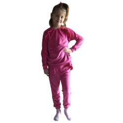 Velor tracksuit with ruffles