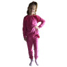 Velor tracksuit with ruffles