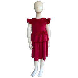 Sleeveless velvet dress