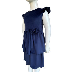 Sleeveless velvet dress