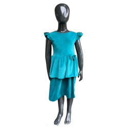 Sleeveless velvet dress