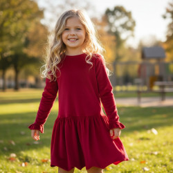 Sukienka welur bombka