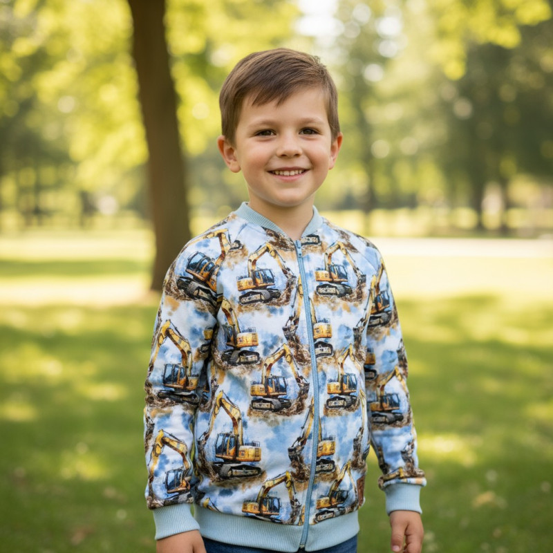 Sweatshirt with excavators