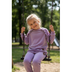 Velor tracksuit with ruffles