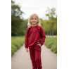 Velor tracksuit with ruffles