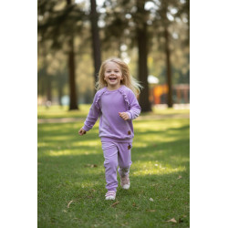 Velor tracksuit with ruffles