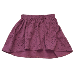 Asymmetric muslin skirt