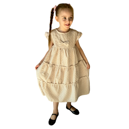 Sukienka ażurowa z muślinu