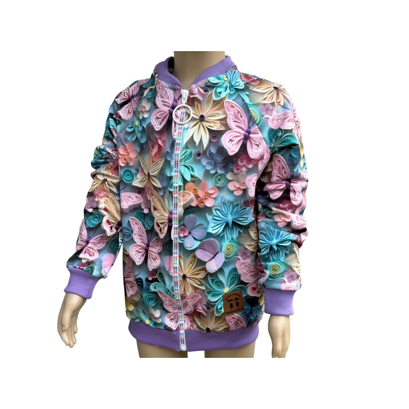 Butterfly bomber jacket