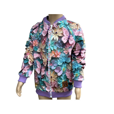 Butterfly bomber jacket