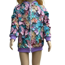 Butterfly bomber jacket